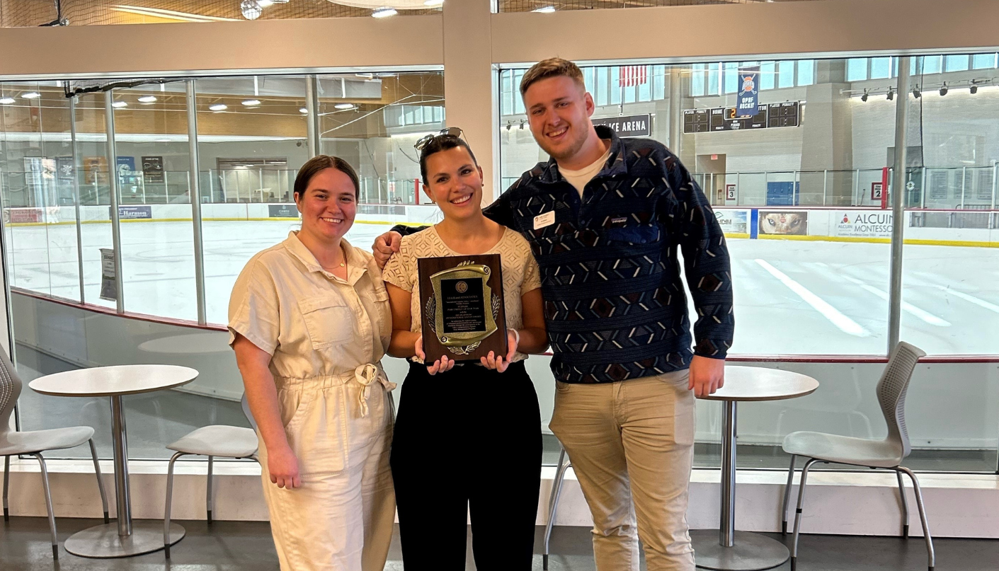 Aquatic Safety staff pose with 2023 award
