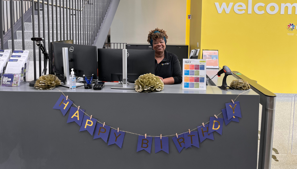 happy birthday banner at crc