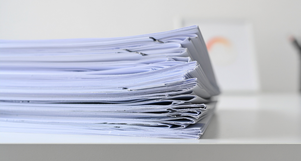 pile of papers
